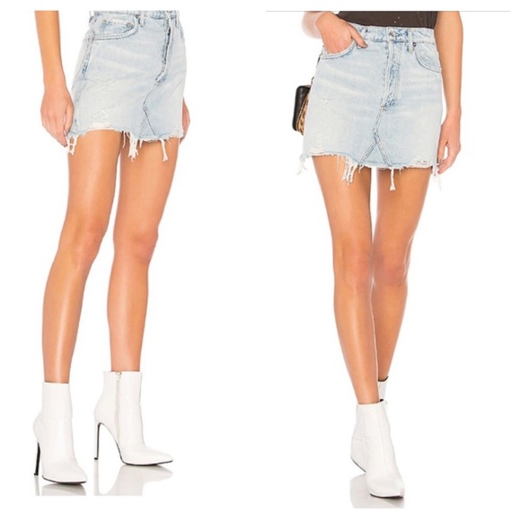 ⭐️AGOLDE Quinn Denim Mini Skirt Size 25